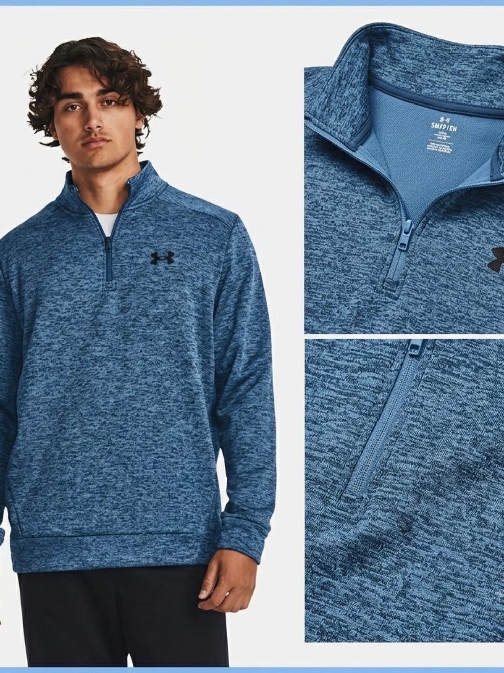 Under Armour Armour Fleece 1/4 Zip Pullover Blue Men’s S